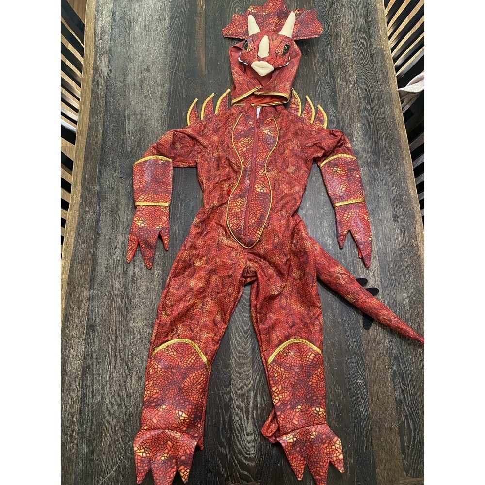 Adventure Factory By Teetot & co Triceratops Dinosaur Costume Size Small 5-6